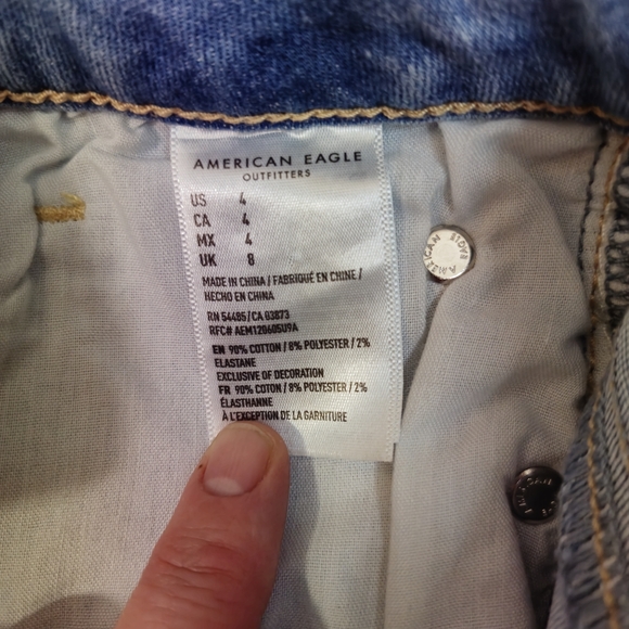 American Eagle Next Level Stretch Hi Rise Shortie With Lace pockets - Picture 3 of 7